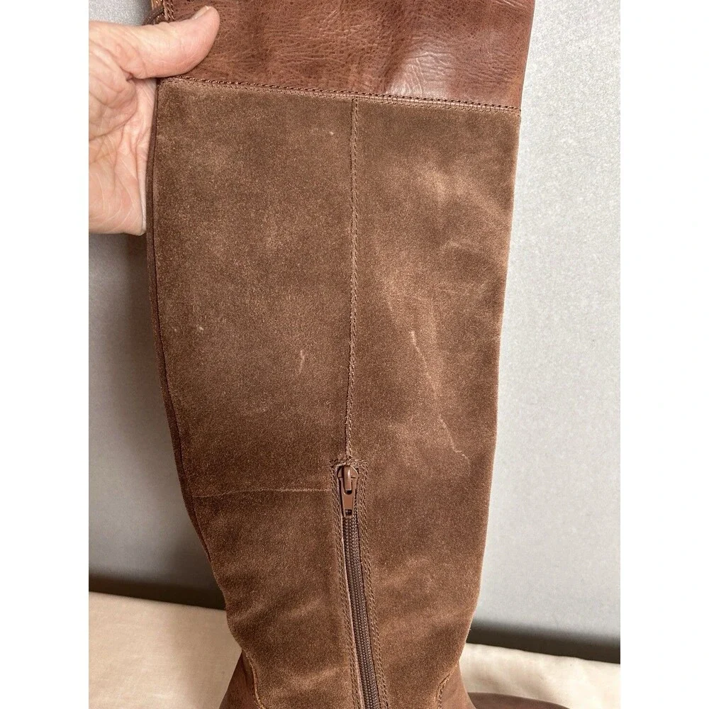Lucky Brand Women's Komah Over-the-Knee Boot in Brown suede leatherSize 8.5 M